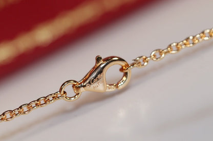 [Love's Uplift]LOVE NECKLACE PINK GOLD AND SILVER