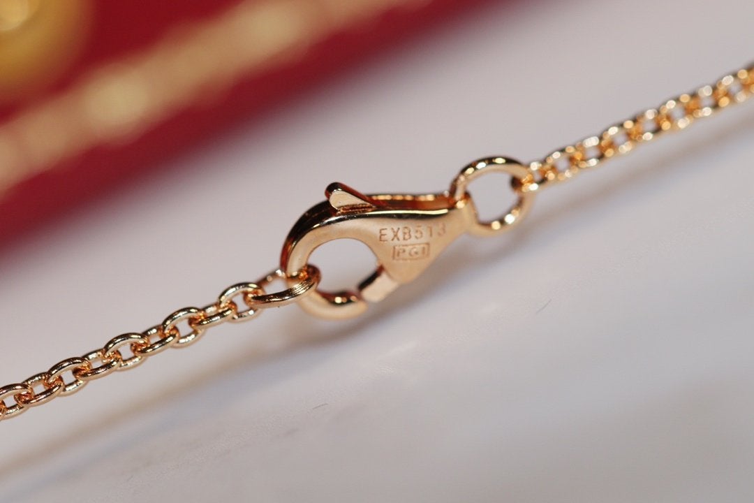 [Love's Uplift]LOVE NECKLACE PINK GOLD AND SILVER