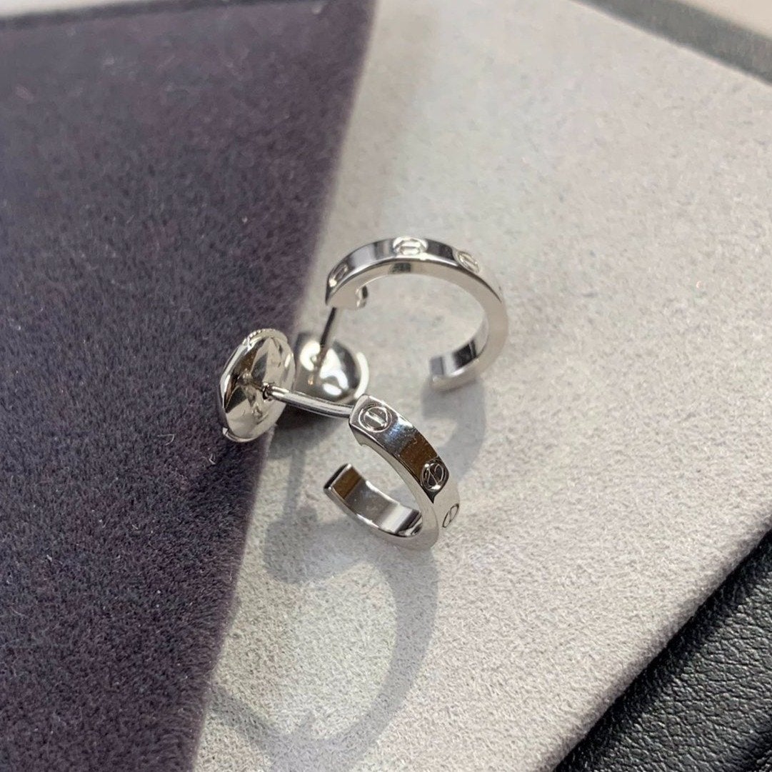 [Love's Uplift]LOVE EARRINGS 2.65MM SILVER