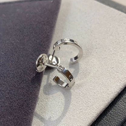 [Love's Uplift]LOVE EARRINGS 2.65MM SILVER