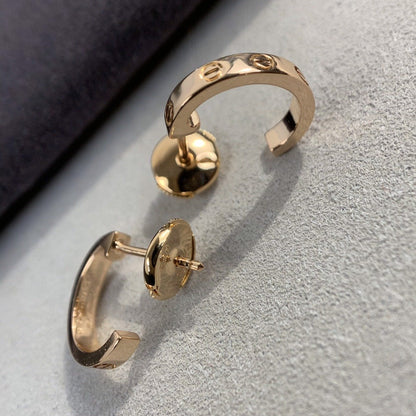 [Love's Uplift]LOVE EARRINGS 2.65MM PINK GOLD