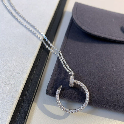 [Love's Uplift]JUSTE NECKLACE SILVER DIAMONDS