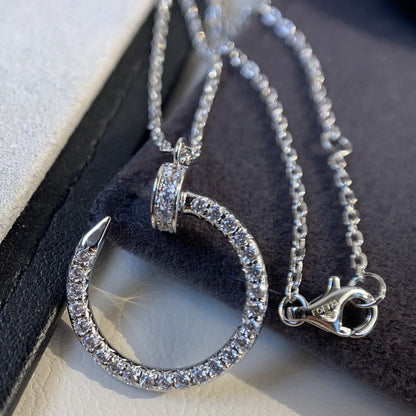 [Love's Uplift]JUSTE NECKLACE SILVER DIAMONDS