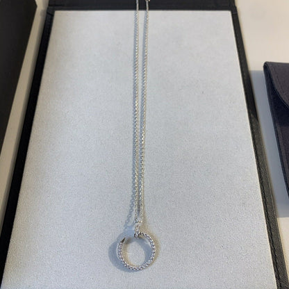[Love's Uplift]JUSTE NECKLACE SILVER DIAMONDS