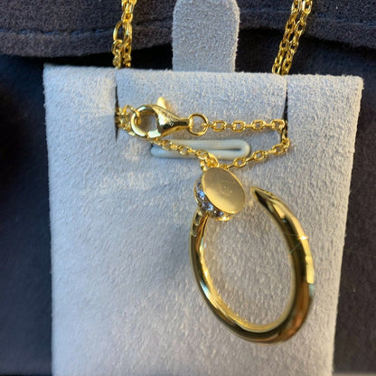 [Love's Uplift]JUSTE NECKLACE GOLD DIAMONDS