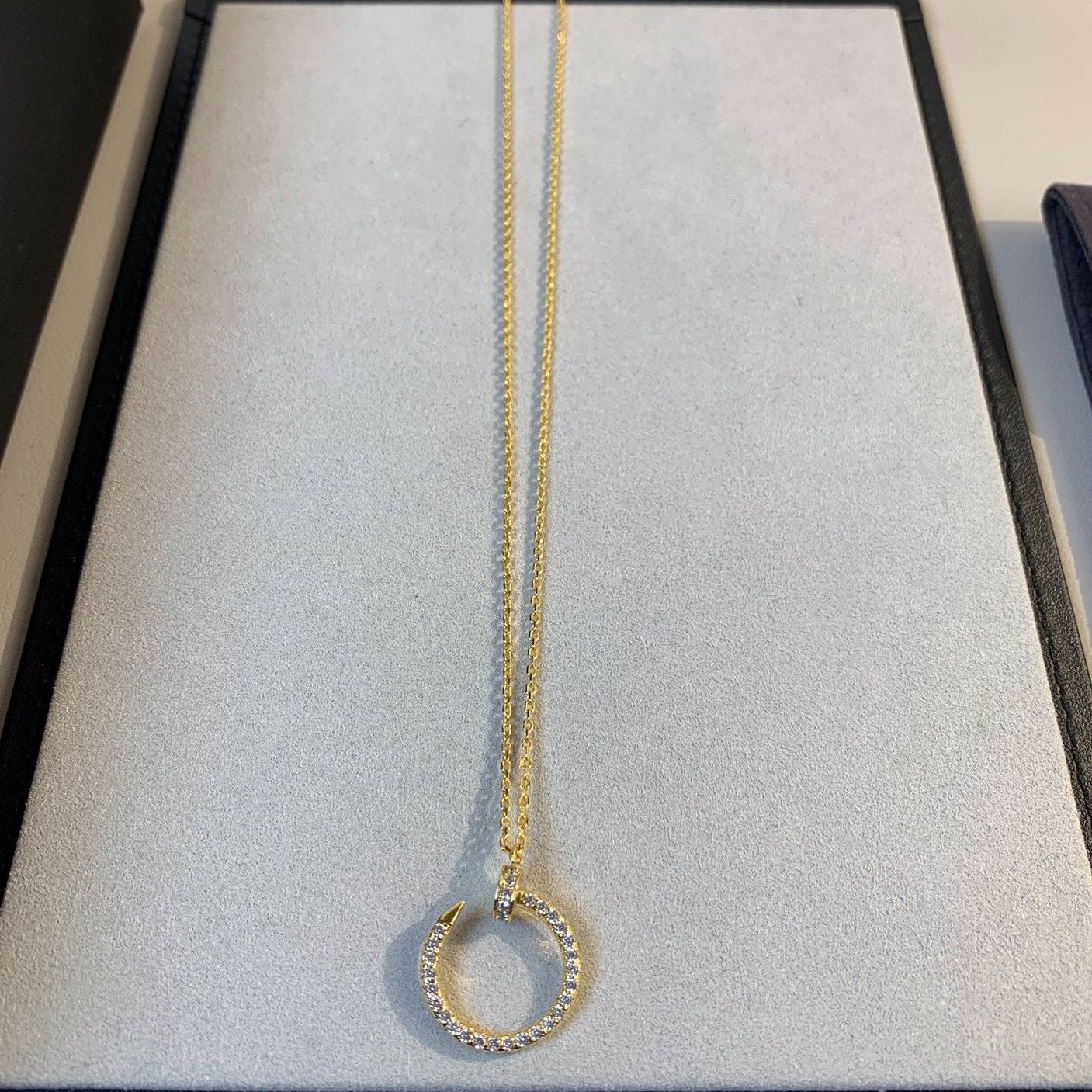 [Love's Uplift]JUSTE NECKLACE GOLD DIAMONDS