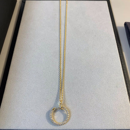 [Love's Uplift]JUSTE NECKLACE GOLD DIAMONDS