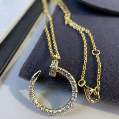 [Love's Uplift]JUSTE NECKLACE GOLD DIAMONDS