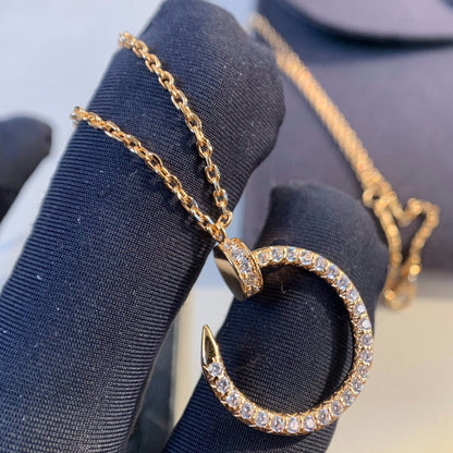 [Love's Uplift]JUSTE NECKLACE PINK GOLD DIAMONDS