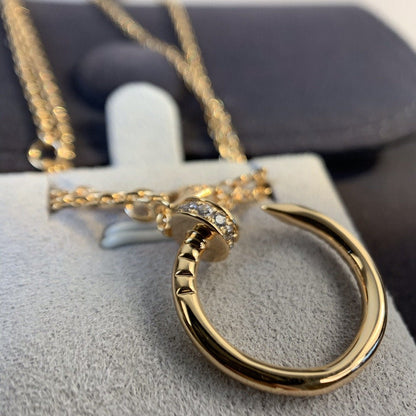 [Love's Uplift]JUSTE NECKLACE PINK GOLD DIAMONDS