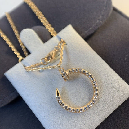 [Love's Uplift]JUSTE NECKLACE PINK GOLD DIAMONDS