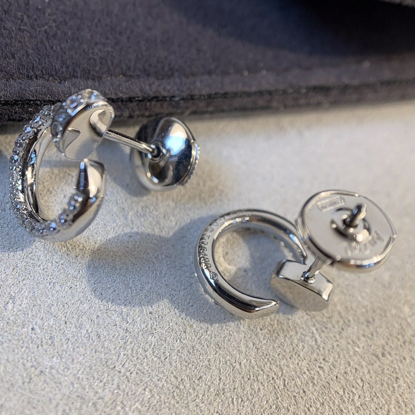 [Love's Uplift]JUSTE EARRINGS SILVER DIAMONDS