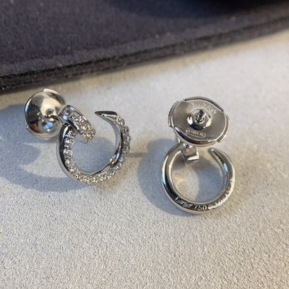 [Love's Uplift]JUSTE EARRINGS SILVER DIAMONDS