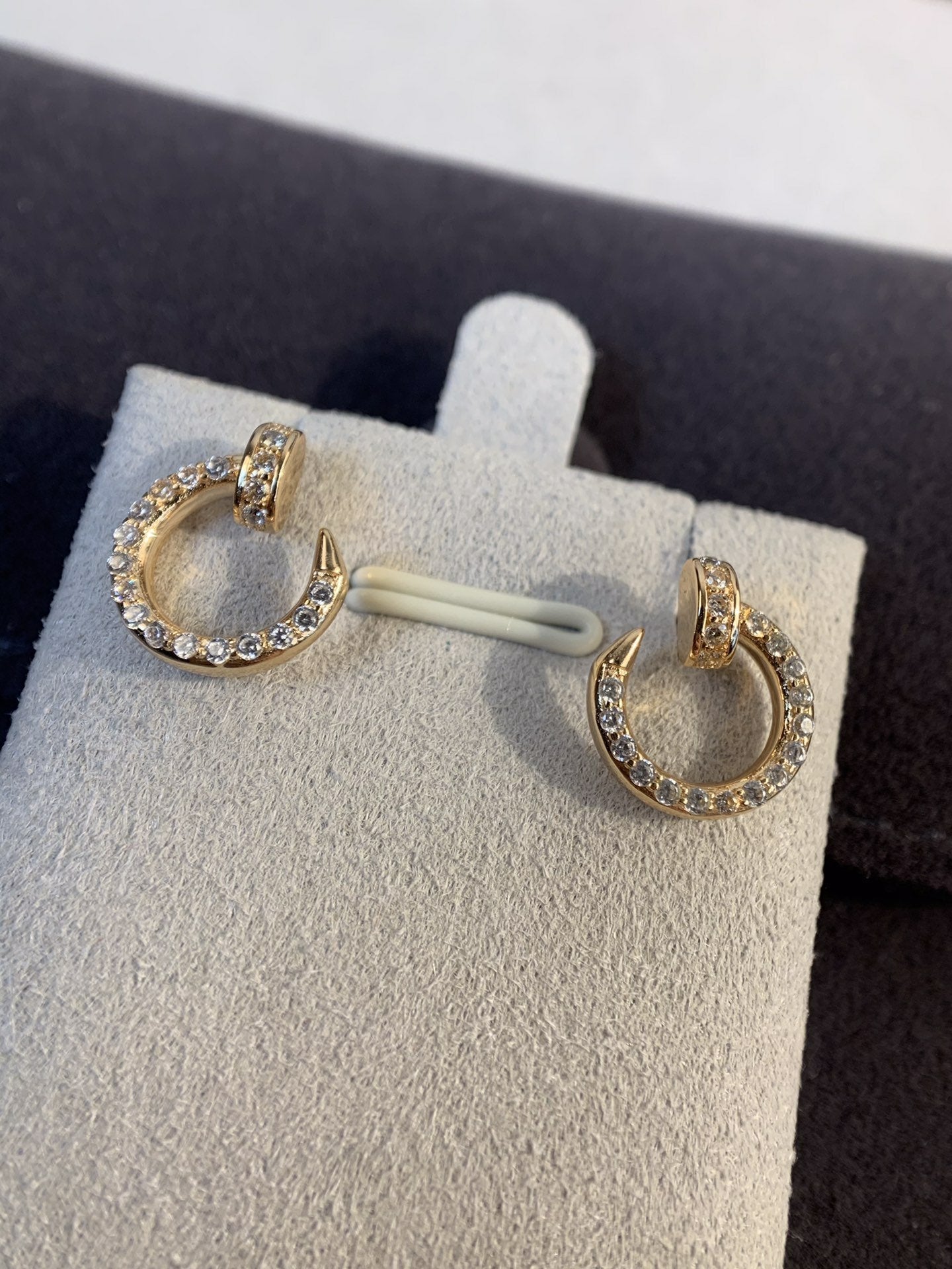 [Love's Uplift]JUSTE EARRINGS GOLD DIAMONDS