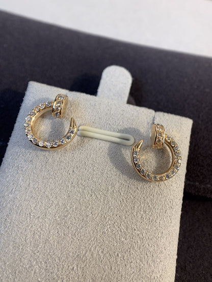 [Love's Uplift]JUSTE EARRINGS GOLD DIAMONDS