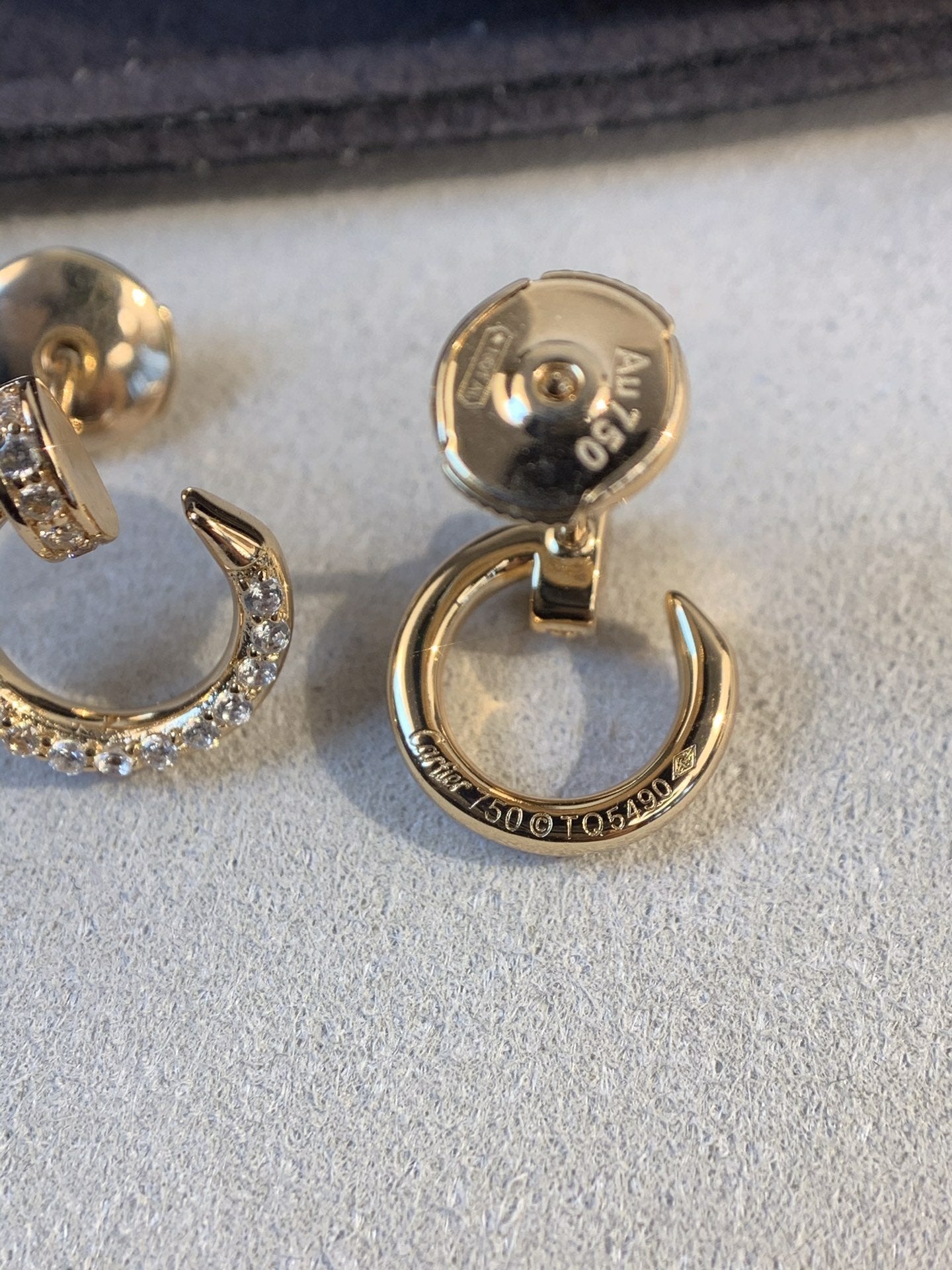 [Love's Uplift]JUSTE EARRINGS GOLD DIAMONDS
