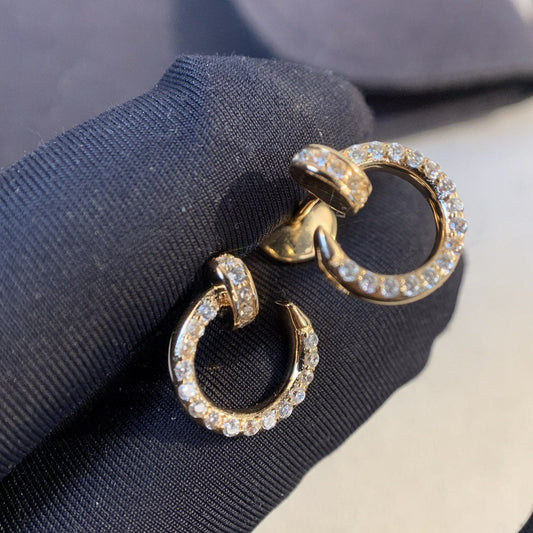 [Love's Uplift]JUSTE EARRINGS GOLD DIAMONDS