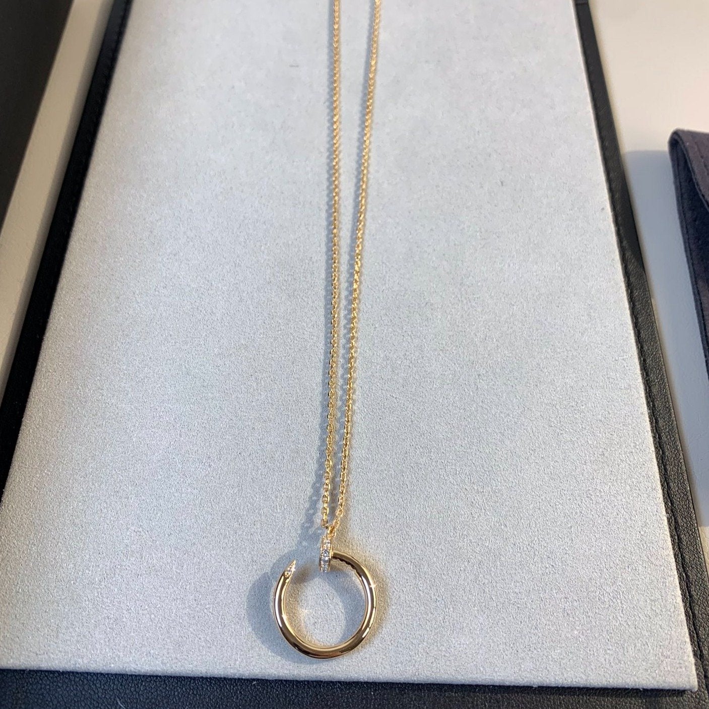 [Love's Uplift]JUSTE NECKLACE PINK GOLD