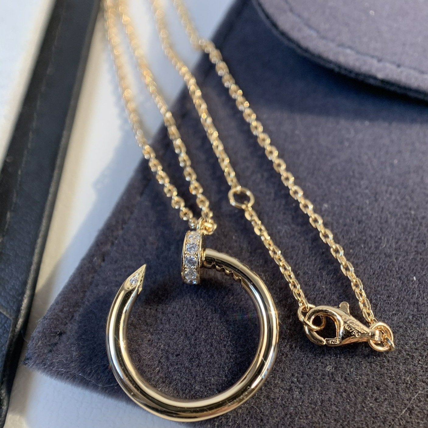 [Love's Uplift]JUSTE NECKLACE PINK GOLD