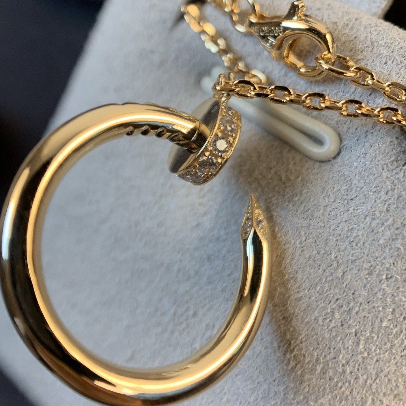 [Love's Uplift]JUSTE NECKLACE PINK GOLD