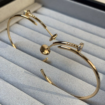 [Love's Uplift]JUSTE EARRINGS GOLD DIAMONDS 1.8MM