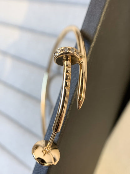 [Love's Uplift]JUSTE EARRINGS GOLD DIAMONDS 1.8MM