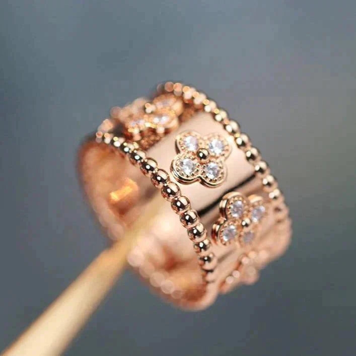 [Love's Uplift]CLOVER KALEIDOSCOPE RING 10MM