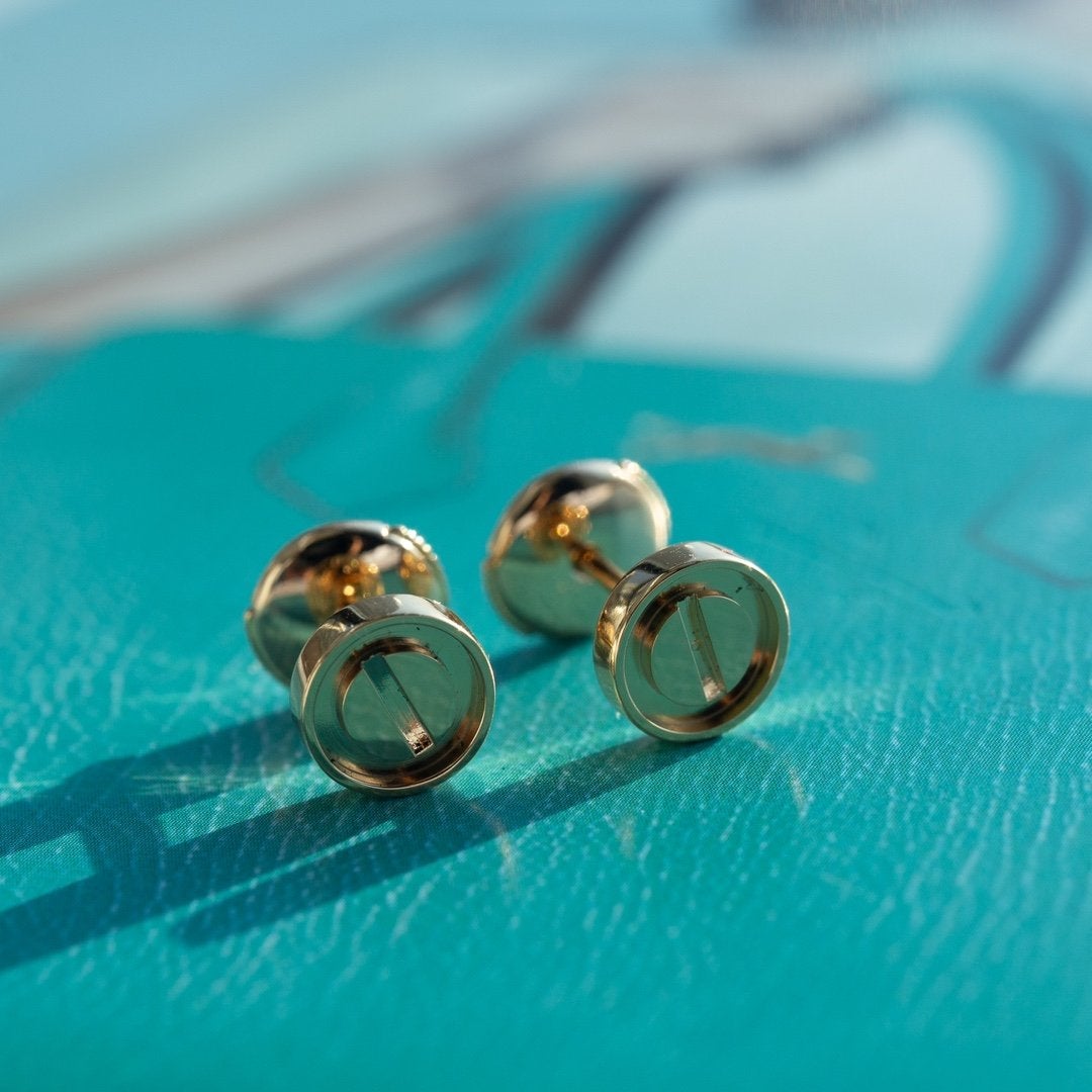 [Love's Uplift]LOVE EARRINGS PINK GOLD 10MM