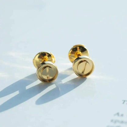 [Love's Uplift]LOVE EARRINGS GOLD 10MM