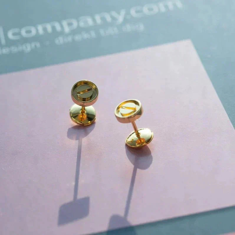 [Love's Uplift]LOVE EARRINGS GOLD 10MM
