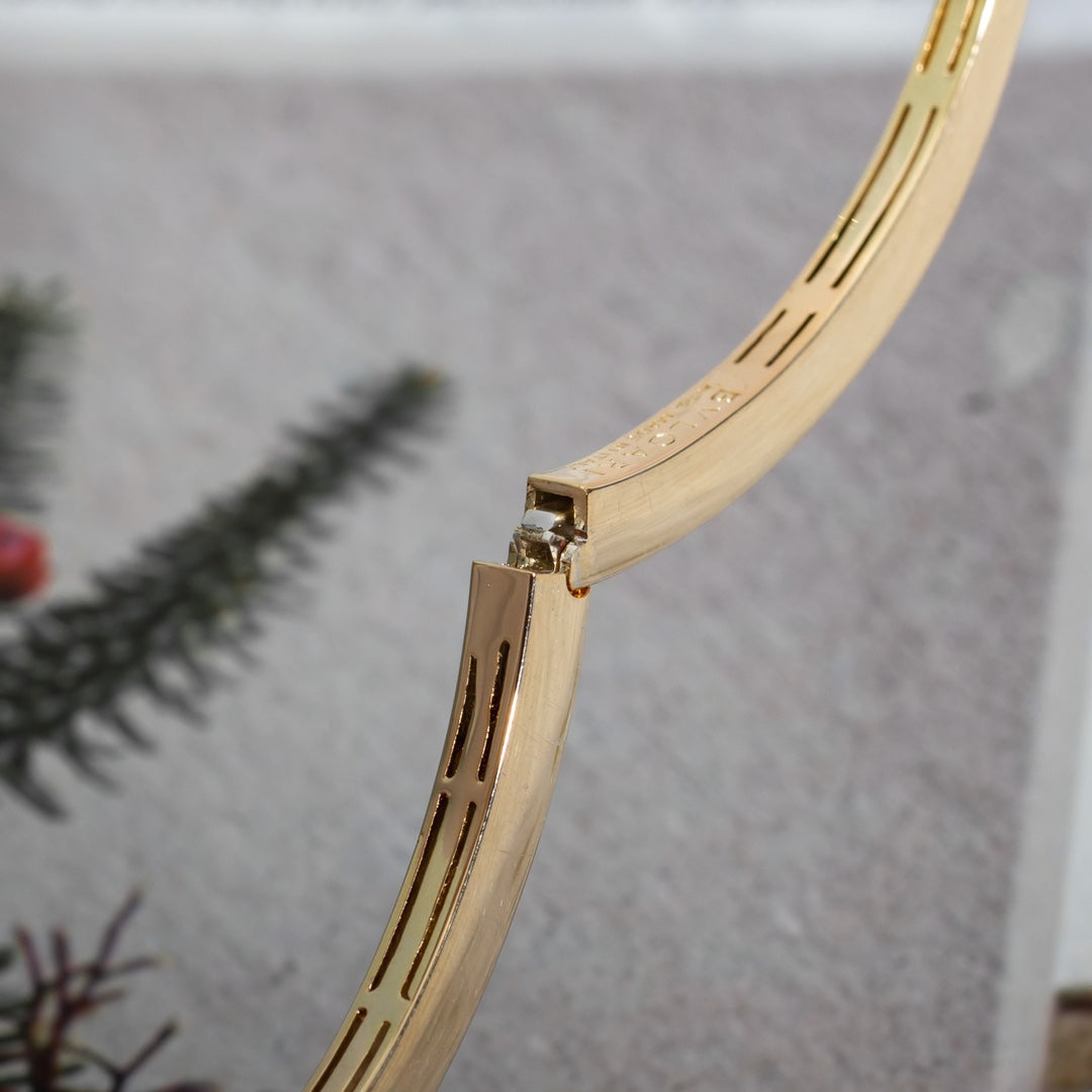 [Love's Uplift]SERPENTI BRACELET PINK GOLD DIAMOND DOUBLE SNAKE