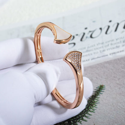 [Love's Uplift]DREAM BRACELET OPEN PINK GOLD MOP DIAMOND