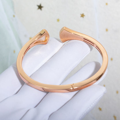 [Love's Uplift]DREAM BRACELET OPEN PINK GOLD MOP DIAMOND