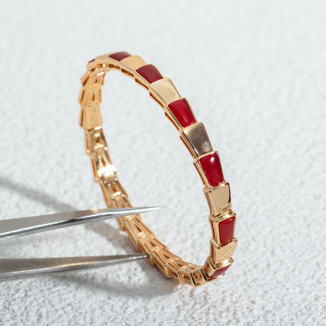 [Love's Uplift]SERPENTI BRACELET PINK GOLD RUBELLITE