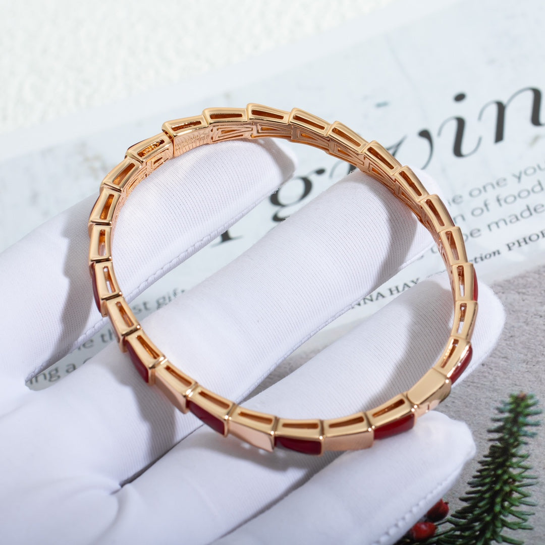 [Love's Uplift]SERPENTI BRACELET PINK GOLD RUBELLITE