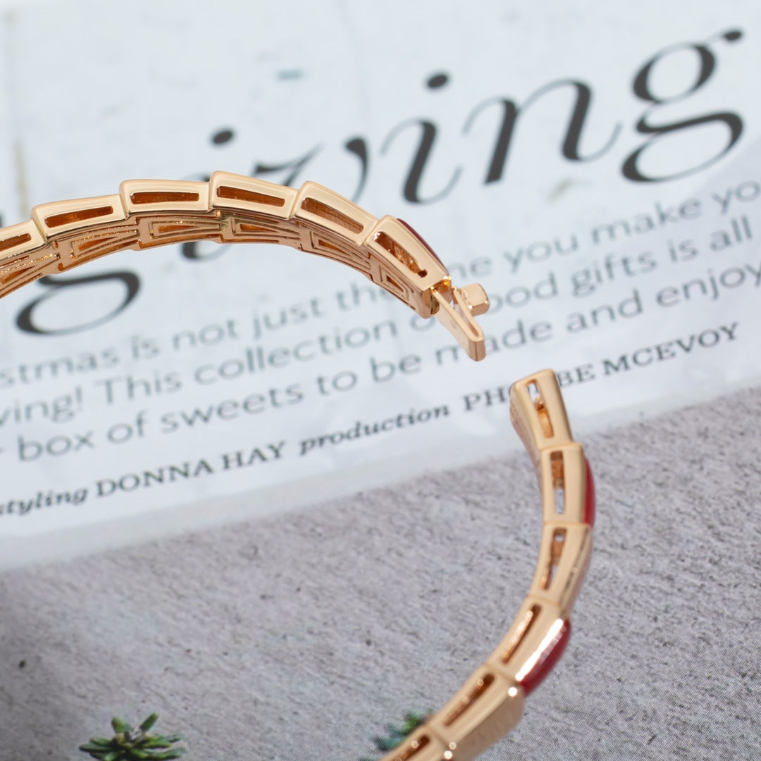 [Love's Uplift]SERPENTI BRACELET PINK GOLD RUBELLITE