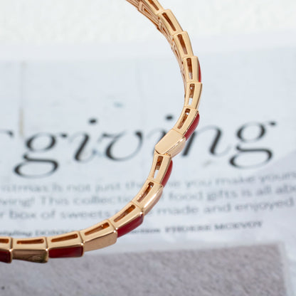 [Love's Uplift]SERPENTI BRACELET PINK GOLD RUBELLITE