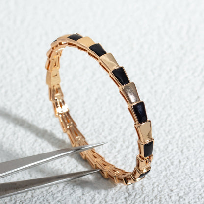 [Love's Uplift]SERPENTI BRACELET PINK GOLD ONYX
