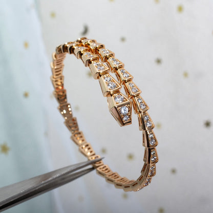 [Love's Uplift]SERPENTI BRACELET 6.8MM PINK GOLD DIAMOND