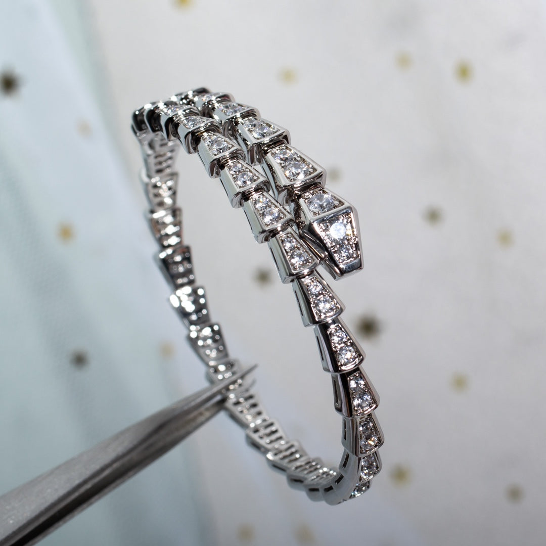 [Love's Uplift]SERPENTI BRACELET 6MM SILVER DIAMOND