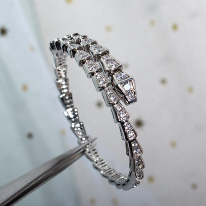 [Love's Uplift]SERPENTI BRACELET 6MM SILVER DIAMOND