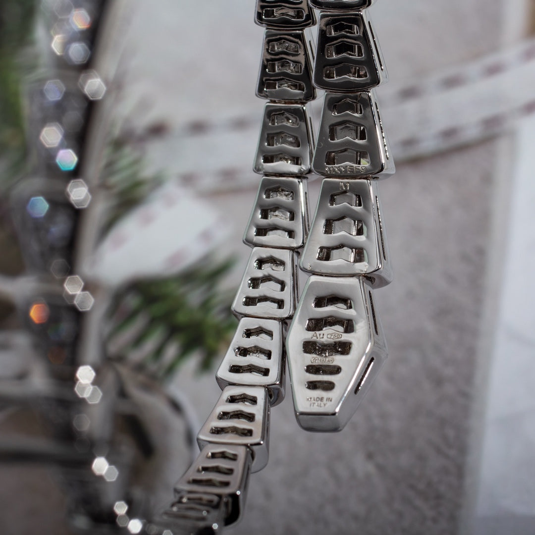 [Love's Uplift]SERPENTI BRACELET 6MM SILVER DIAMOND