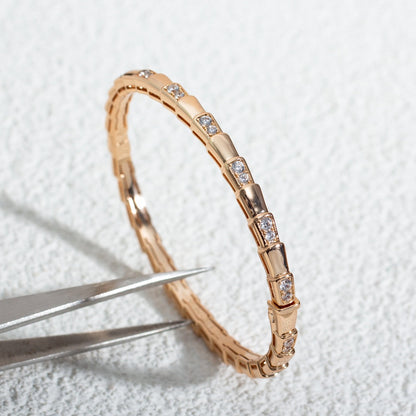 [Love's Uplift]SERPENTI BRACELET PINK GOLD DIAMOND