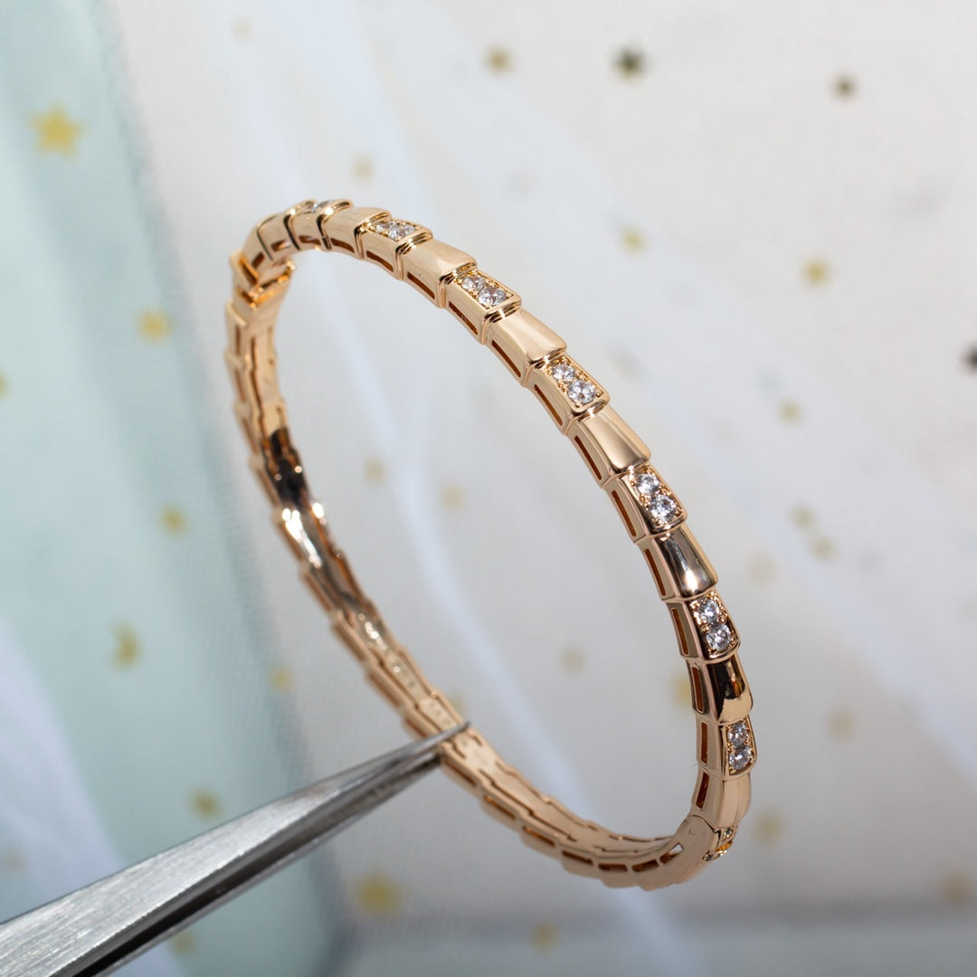 [Love's Uplift]SERPENTI SMALL BRACELET PINK GOLD DIAMOND
