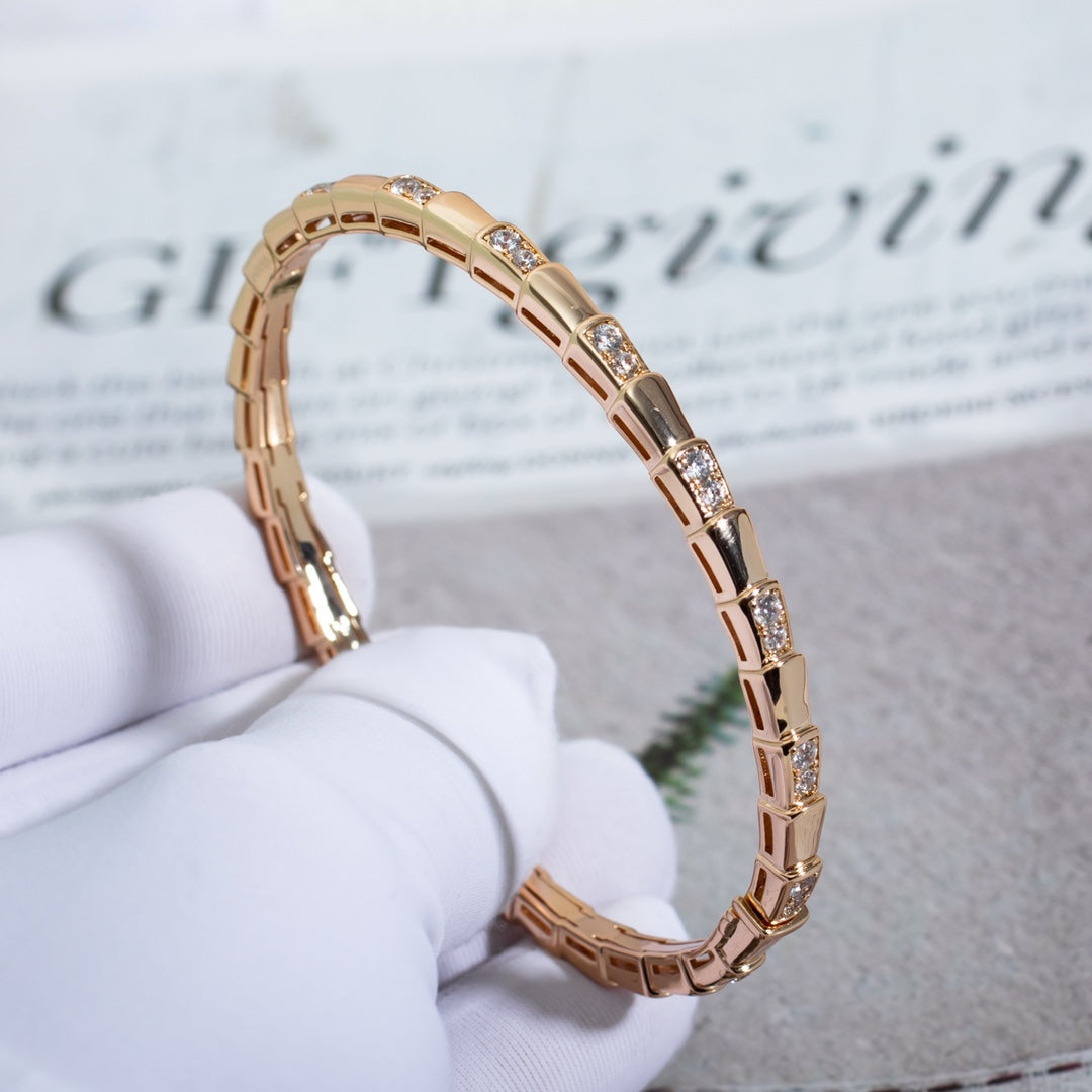 [Love's Uplift]SERPENTI BRACELET PINK GOLD DIAMOND