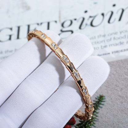 [Love's Uplift]SERPENTI SMALL BRACELET PINK GOLD DIAMOND