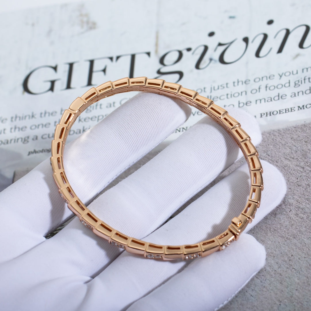 [Love's Uplift]SERPENTI SMALL BRACELET PINK GOLD DIAMOND