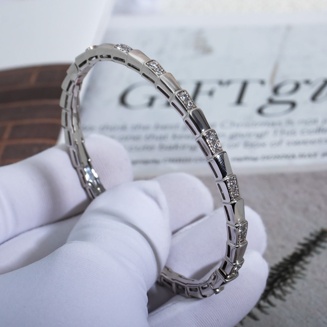 [Love's Uplift]SERPENTI BRACELET SILVER DIAMOND