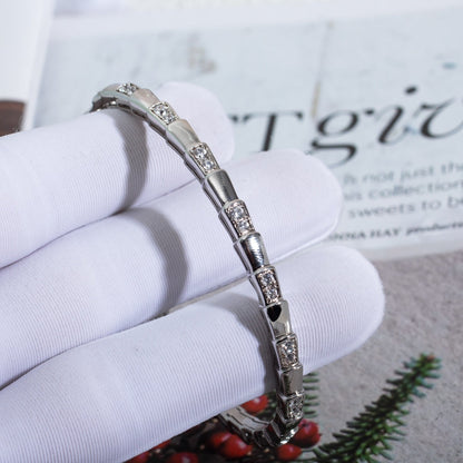 [Love's Uplift]SERPENTI BRACELET SILVER DIAMOND