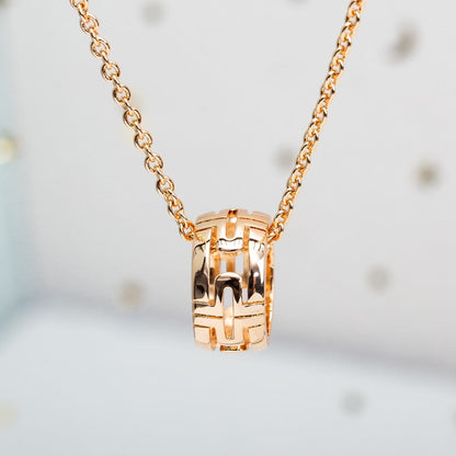 [Love's Uplift]PARENTESI NECKLACE PINK GOLD